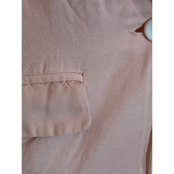 Charlie Holiday Elle LInen Blazer in Pink Lemonade 4 Womens Jacket - Picture 10 of 12